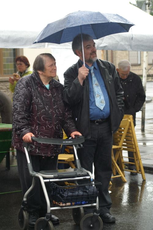 Gerd Pfahl mit einer alten Bekannten